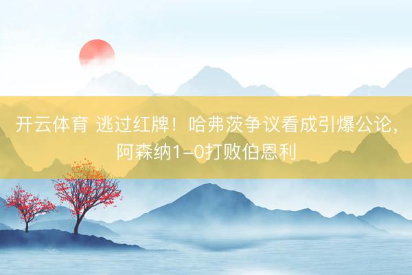 开云体育 逃过红牌！哈弗茨争议看成引爆公论，阿森纳1-0打败伯恩利